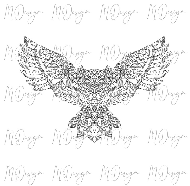 Download Mandala Owl SVG Cutting File for Cricut Silhouette Vinyl ...