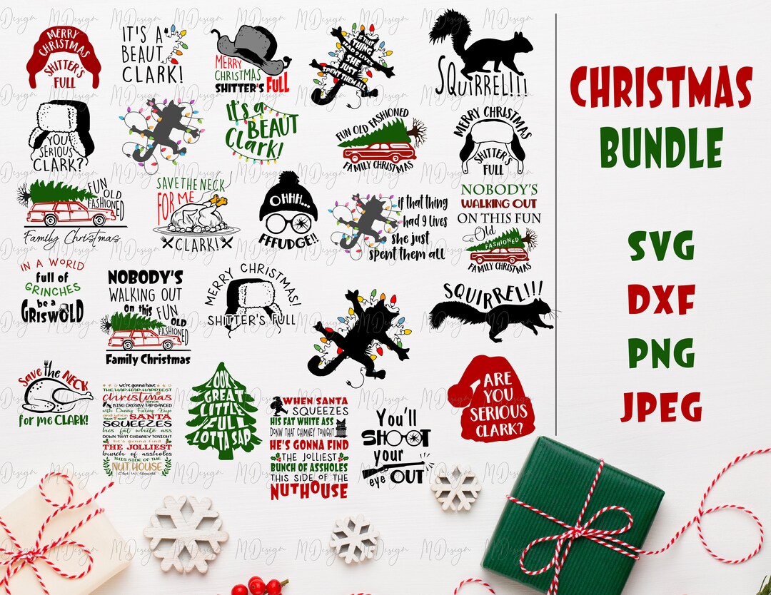 Christmas SVG Bundle PNG for Cutting Machines Cricut - Etsy Canada
