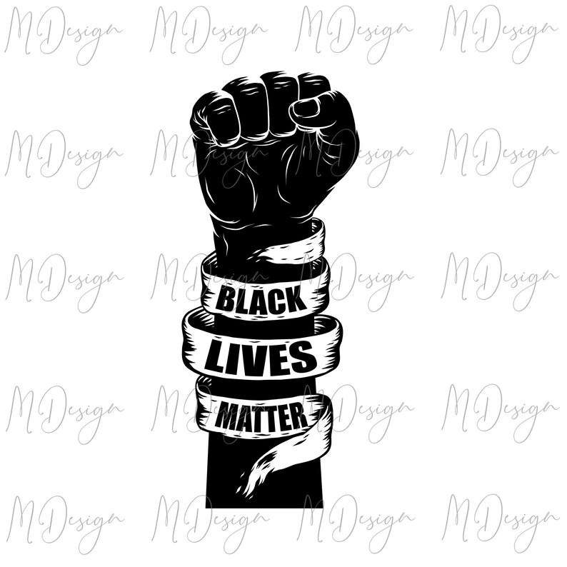 Download Black Lives Matter Raised Fist SVG Cutting File for Cricut ...
