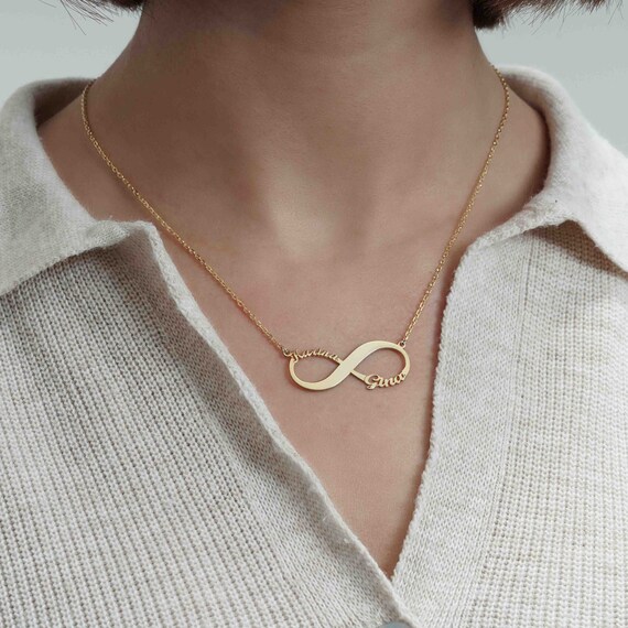 14k Gold Infinity Necklace-infinity 