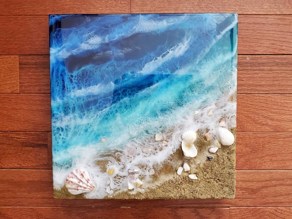 Made to Order Ocean Painting, Custom Resin Artwork, Ocean Resin Art, 3d  Wall Art, Resin Beach, Ocean Painting, Resin Ocean, Epoxy Resin Art 
