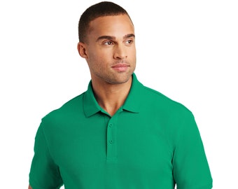 Custom Embroider Classic Pique Polo Shirt - Personalize Polo Shirt on Left or Right Chest Included