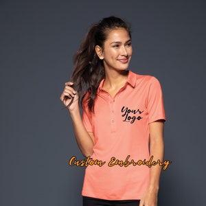 Custom Embroidered Sport-Tek Ladies Posi-UV Pro Polo.  LST520