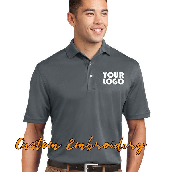 Custom Embroidered TALL Size - Sport-Tek Dri-Mesh Polo Shirt - Includes 4in x 4in Embroidery