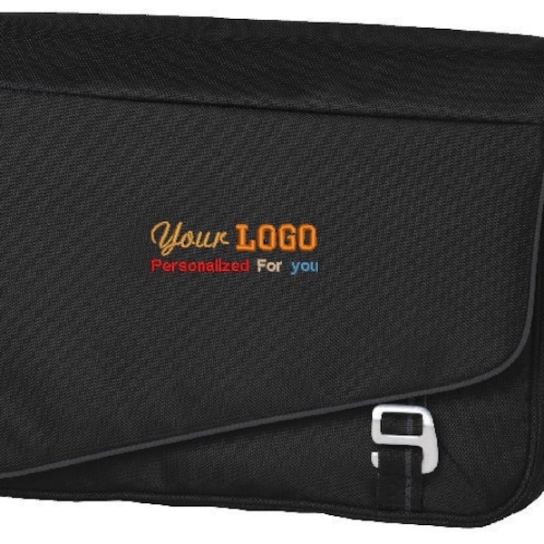 Custom Embroidered Transit Messenger Bag - Includes one 4in x 4in Embroidery