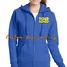 Custom Embroidered Ladies Zip up Hoodie Sweater Jacket Includes One 4in ...