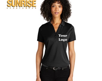 Custom Embroidered Port Authority Ladies C-FREE Performance Polo - Personalized Shirt - Custom Gift - 4in x 4in Embroidery Included