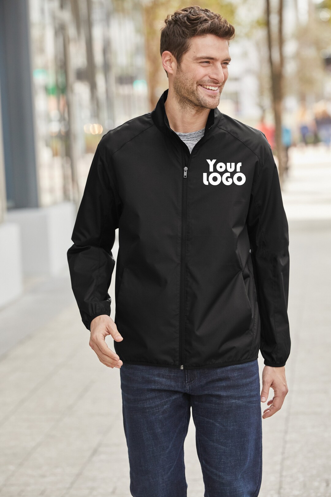 Custom Embroidered Men's Zephyr Fullzip Golf Jacket Personalized for