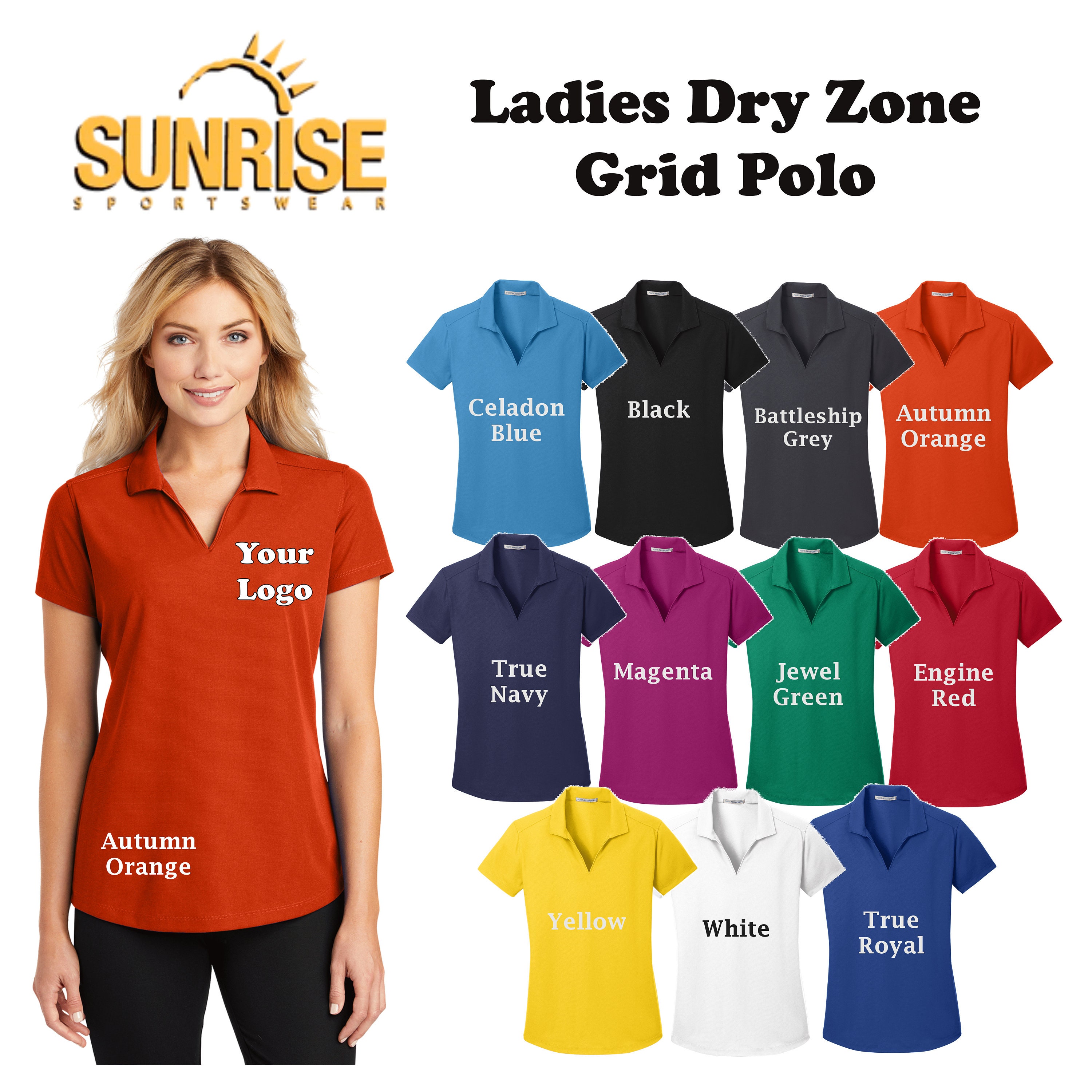 Port Authority® Ladies Dry Zone® Grid Polo. L572