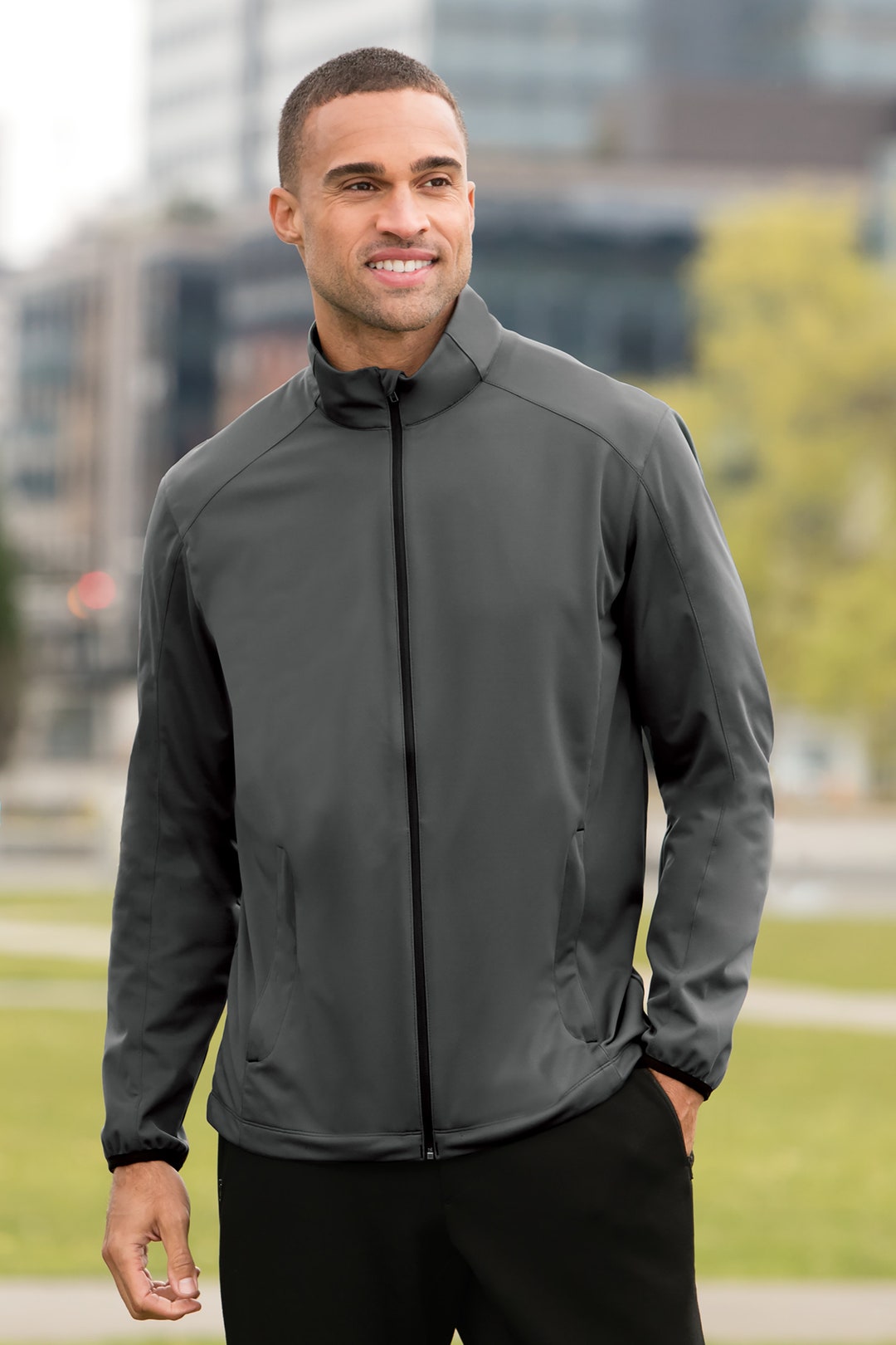 Custom Embroidered Men's Active Soft Shell Jacket Includes One 4in X