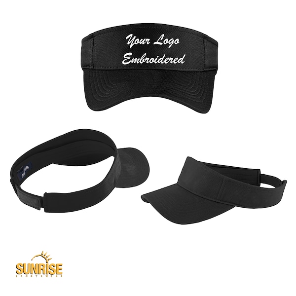 Custom Embroidered  RacerMesh® Visor - Includes one 4in x 2in Embroidery - Free Setup for Simple Logos