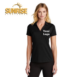 Custom Embroidered Port Authority Ladies Performance Staff Polo - Personalized Shirt - Custom Gift - 4in x 4in Embroidery Included