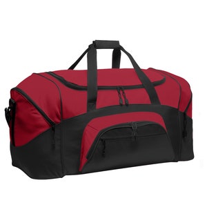 Custom Embroidery on Standard Colorblock Sport Duffel Personalized Duffel Bag image 10