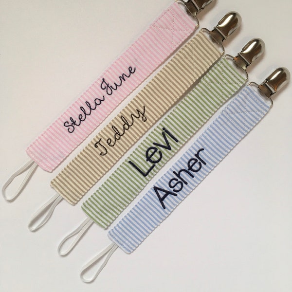 Baby Pacifier Clip Etsy