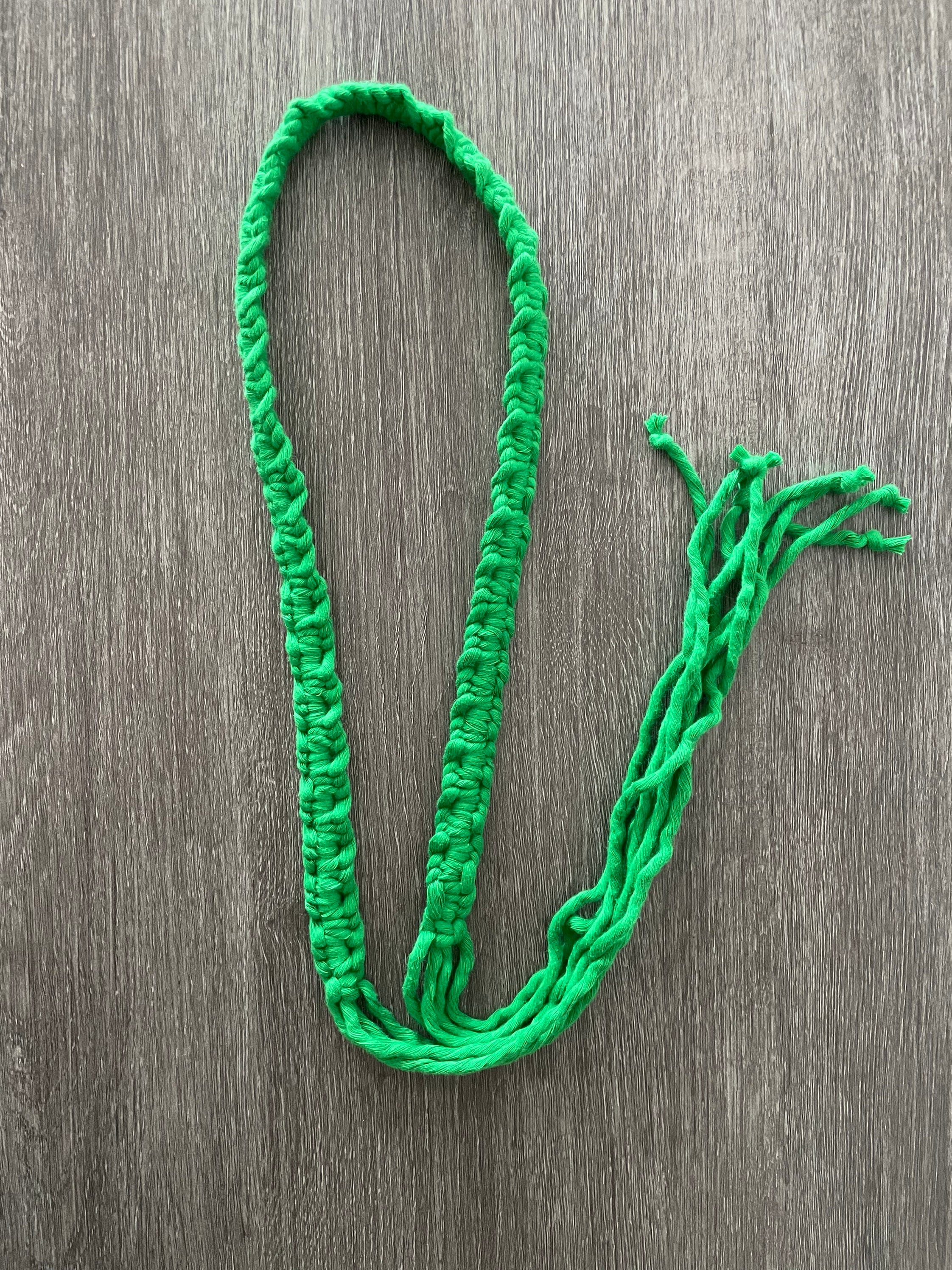 Macrame Green Belt, Boho Belt, Spring Belt, Handmade Belt  display picture 2