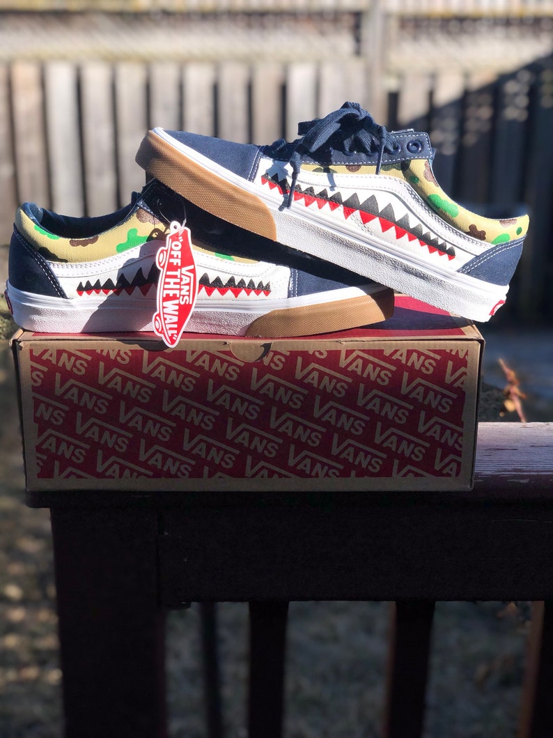 Bape vans stencil hotsell