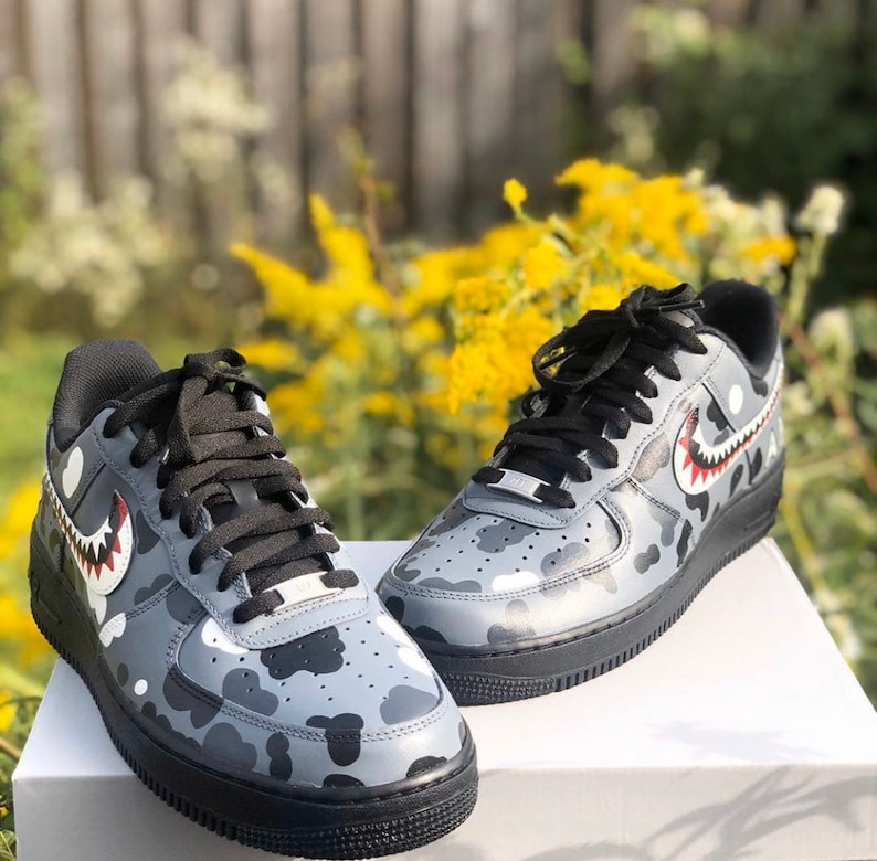 grey camo air force ones