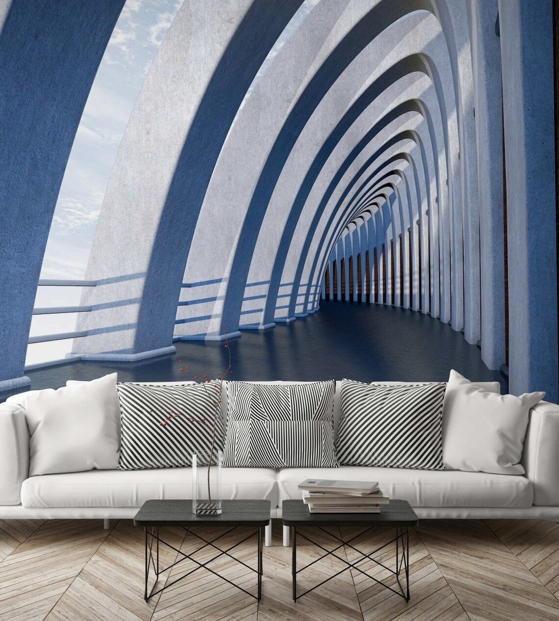 Building 3D Wallpaper Mural Custom Vinyl Wallpaper Peel and Etsy