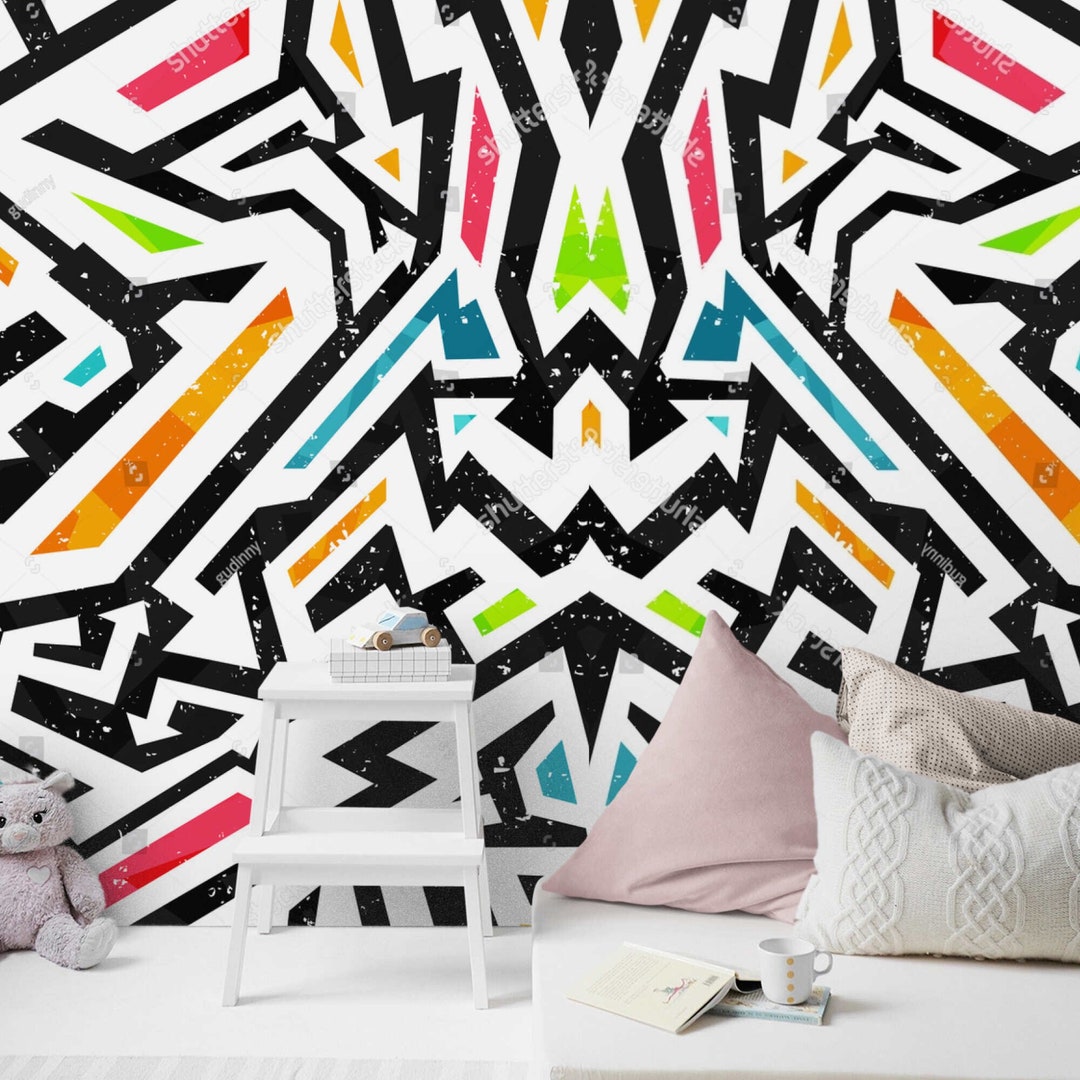 Cool Graffiti Wallpaper Decal Graffiti Murals Abstract Wallpapers Fro