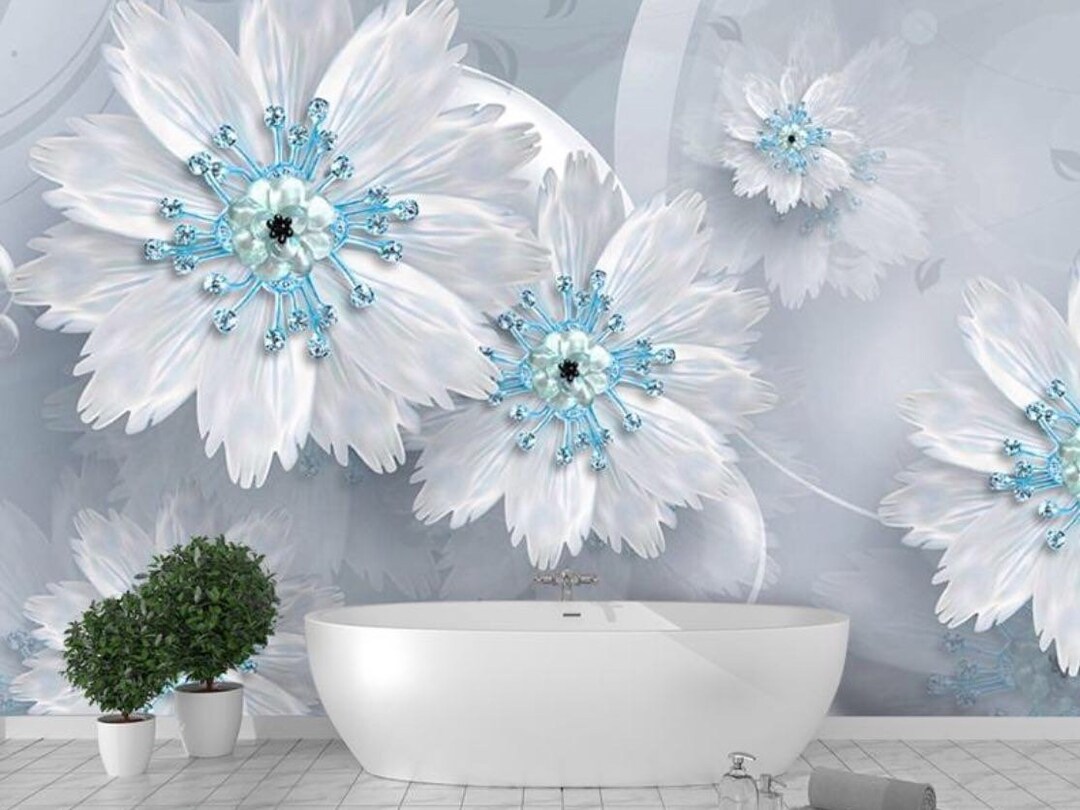 Floral Wall Stencil Floral Stencil Wall Large Floral Stencil Floral