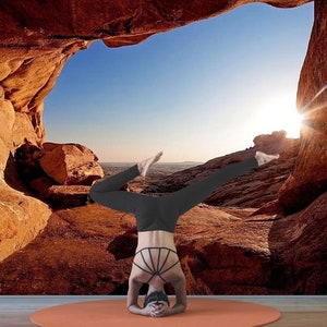 3D Nature Cave Wallpaper Mural: Removable Wall Covering