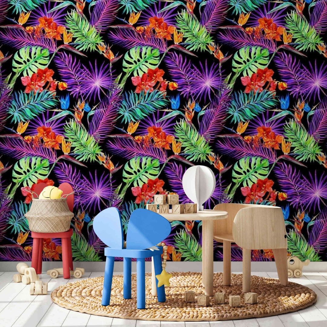 Modern Bedroom Wall Paper Floral Wall Mural Flower Mural Floral Mural