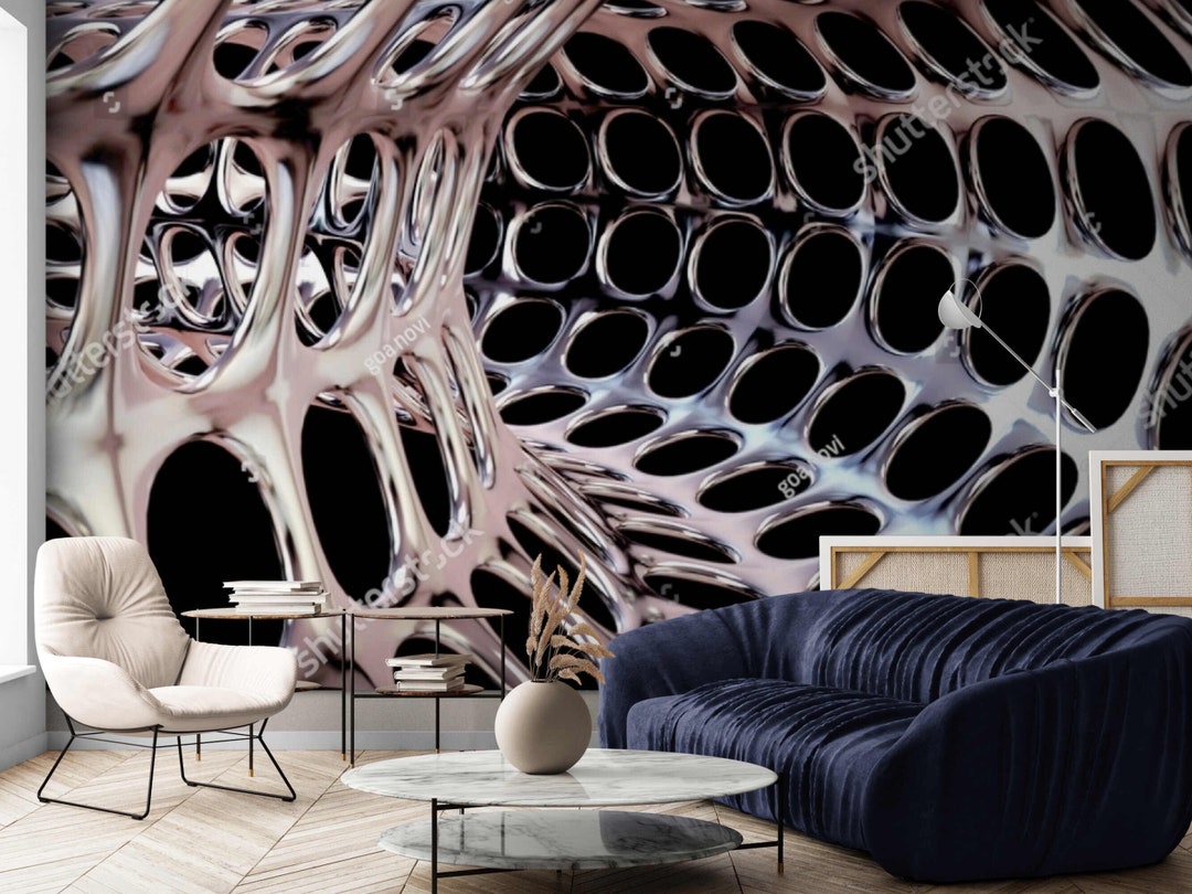 Geometric 3d Wallpaper Murcielago Hexagon Feature Black Textured Wallpaper 3d