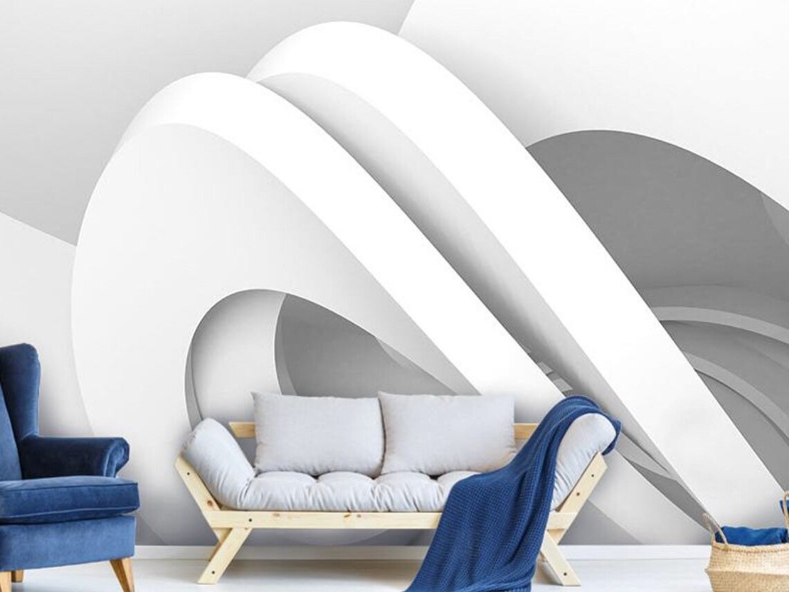 Modern Wallpaper Gold Modern Gold Wallpaper Antonina Vella Etsy