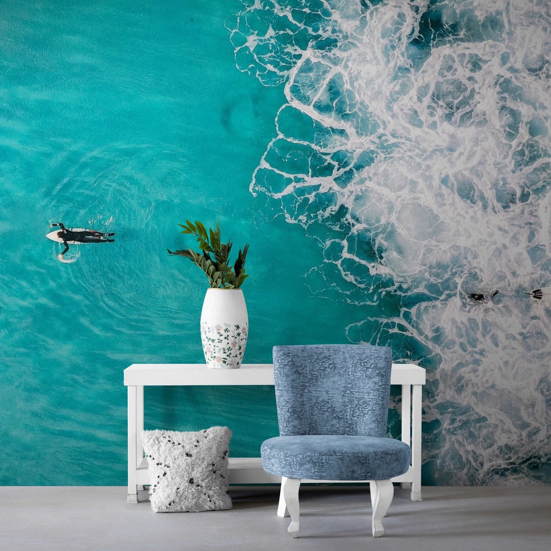 Ocean View Wall Mural Under Sea Wallpaper Ocean Mural Wallpaper Peel