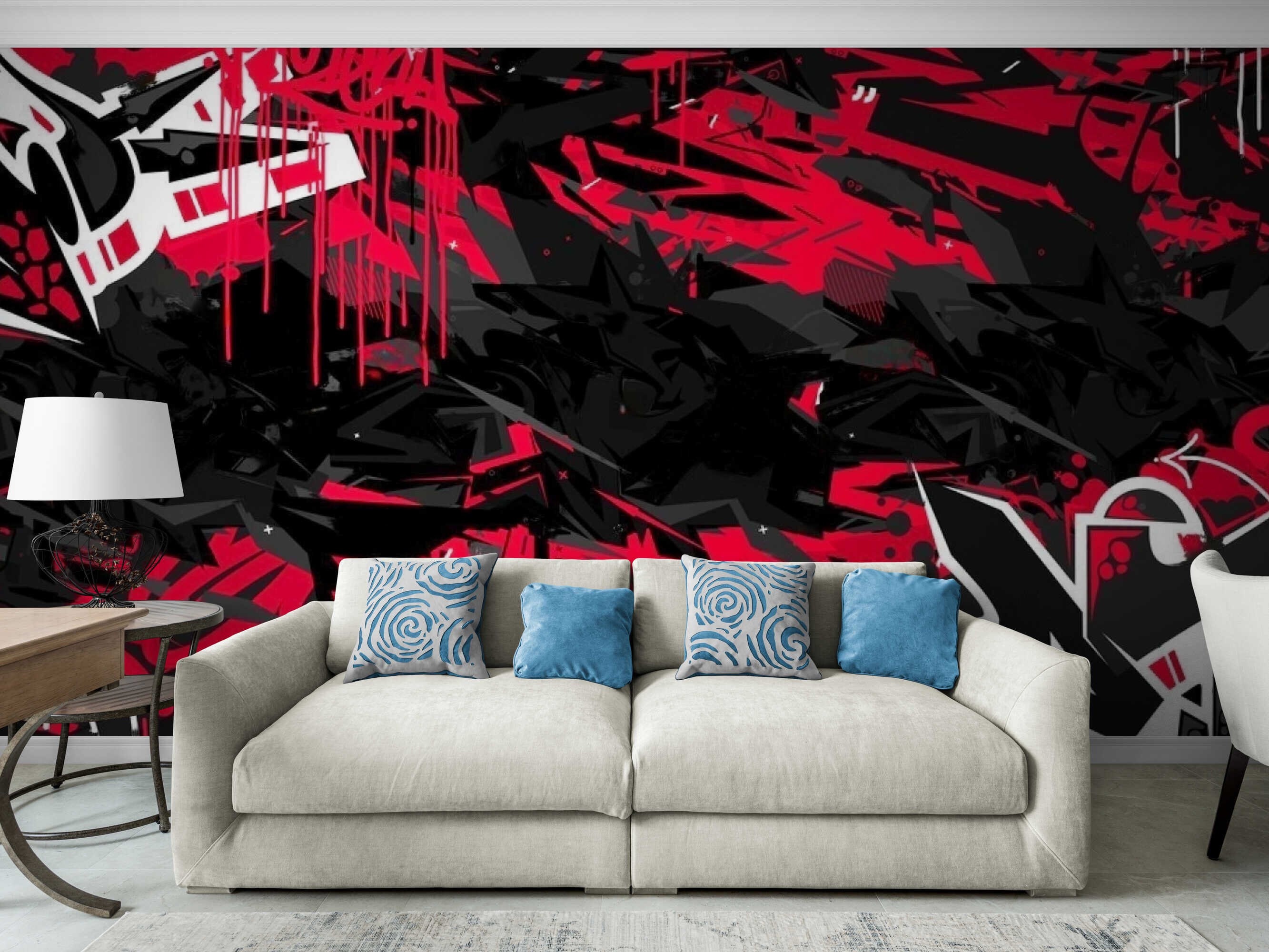 Graffiti Wall Art for Bedroom Graffiti Themed Bedroom Graffiti Etsy