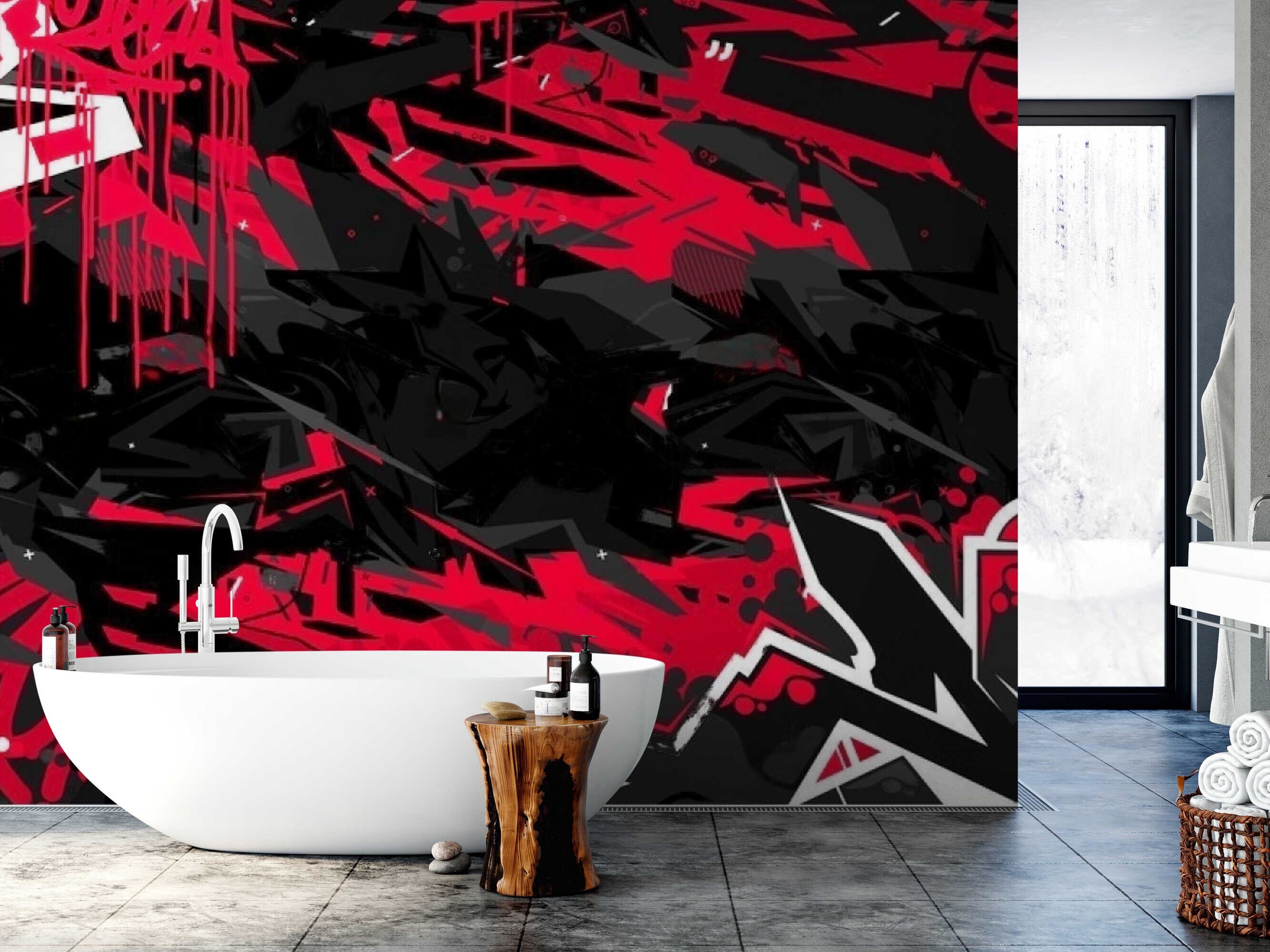 Graffiti Wall Art for Bedroom Graffiti Themed Bedroom Graffiti Etsy