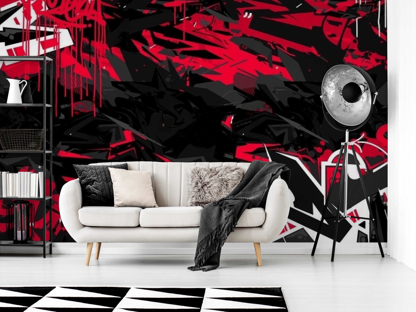 Graffiti Wall Art for Bedroom Graffiti Themed Bedroom Graffiti Etsy