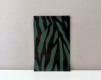 Paper bags zebra green black, gift bag, wedding, birthday, give away, bags, candy bag