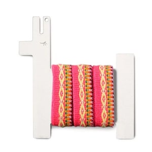 Inca ribbon Luis, Inca ribbons, trim, woven ribbon, fabric ribbon, pink ribbon, Peru, fairtrade, Inca ribbons