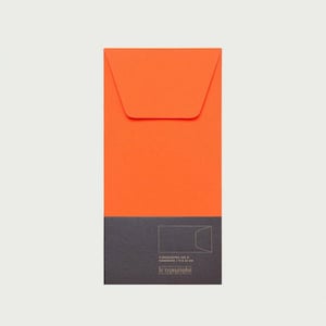 4 sobres DL formato EE. UU. 22 x 11 cm, naranja neón, sobre neón, sobres, tarjetas de invitación, correo, cartas, sobres, papelería
