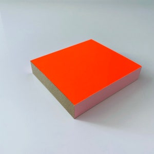 Mini Memo NEON, Notizblock FLUO Orange, Einkaufsliste, Schreibtisch, Notizen, office Bild 3