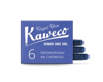 Kaweco Tintenpatronen königsblau, blaue Tinte, Füllertinte