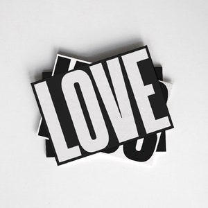 Postkarte LOVE ..... DIN A6, Grusskarte, Karte, Glückwunschkarte, Statement, Typo, Design, made in Germany