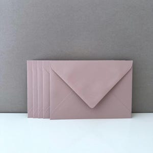 5 sobres DIN B6 Blush Rosa Viejo, 125 x 176 mm