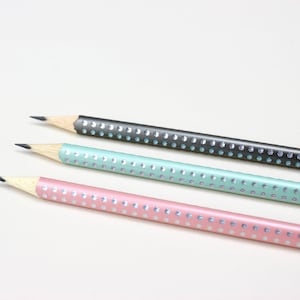 Lápiz Faber Castell Sparkle, rosa perla gris menta