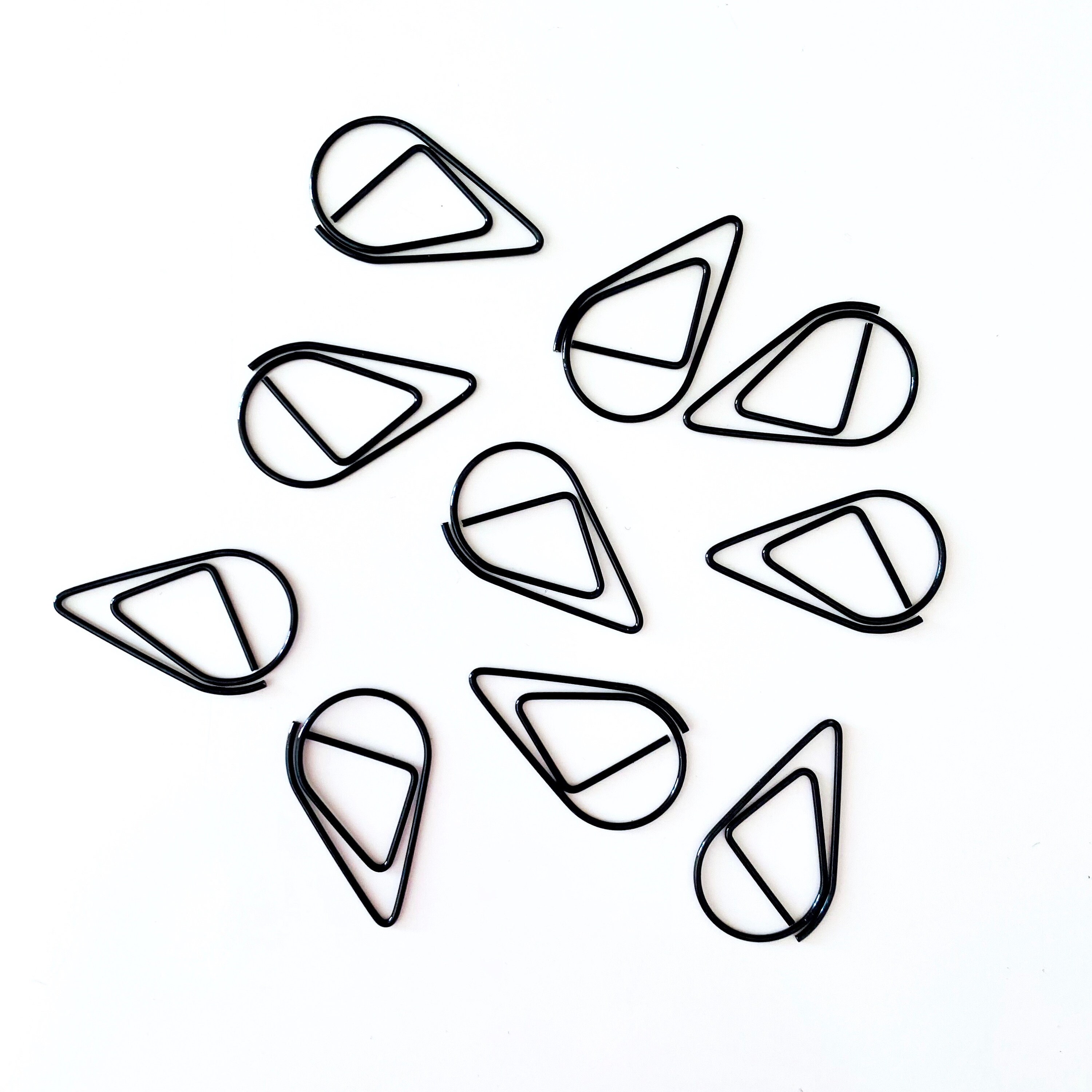 10 paper clips black paper clip office clips decorative Etsy