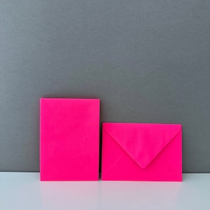 5 Briefumschläge C6, Neonpink