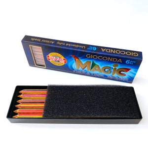 KOH-I-NOOR Magic refill leads for mechanical pencils, colored pencil leads, rainbow