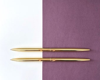 Bullet pen gold, ballpoint pen, bullet pen, gift, golden ballpoint pen