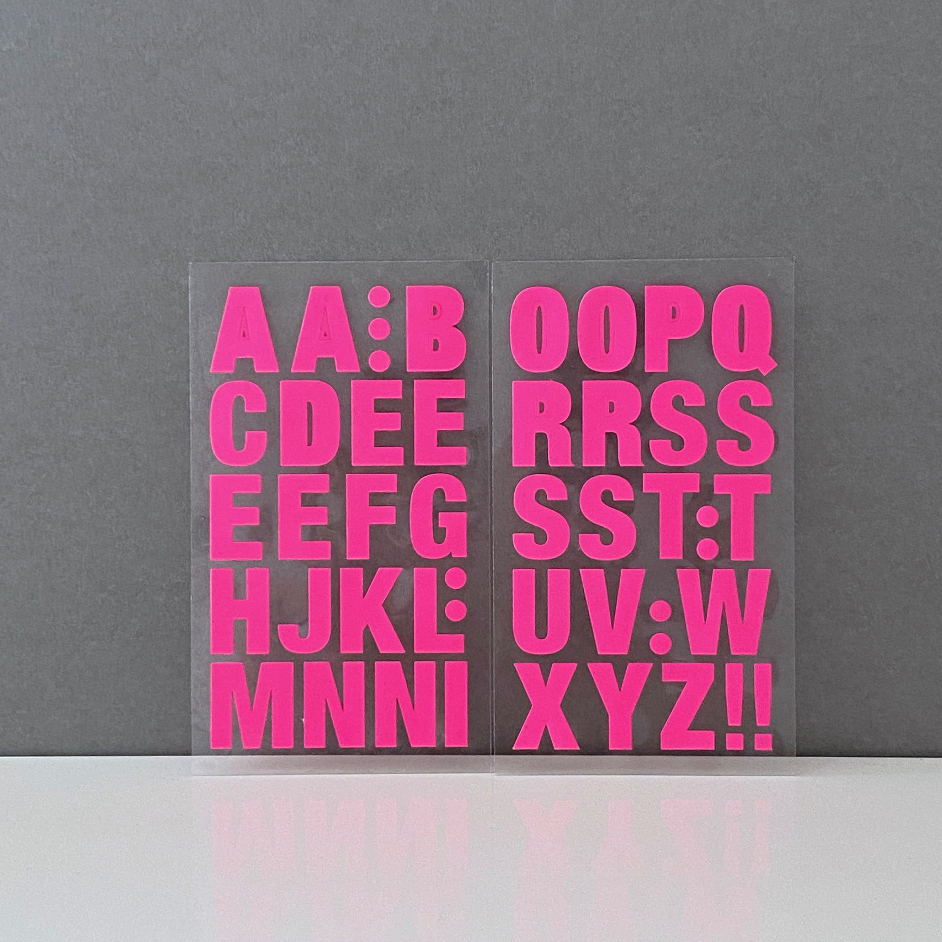 PATIKIL Vinyl Buchstaben Aufkleber – 126 Stück, 4 Blätter, Rot, Für Türen, Tassen & Mehr
