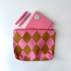 Pouch Harlequin, pencil case, utensil holder cotton