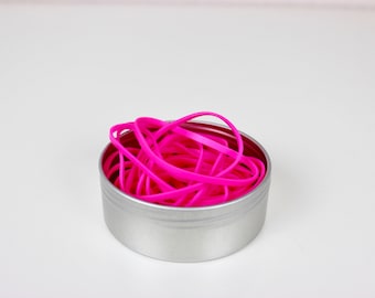 Rubber bands neon pink, rubber band, household rubber, rubber rings, home office, school