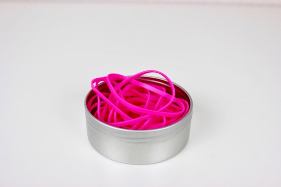 Elastici rosa neon, elastico, gomma per la casa, anelli di gomma, ufficio a  casa, scuola -  Italia