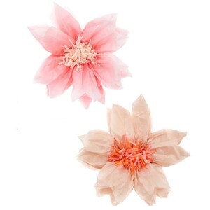 2 tissue paper cherry blossom flowers, birthday decoration, party decoration, summer party