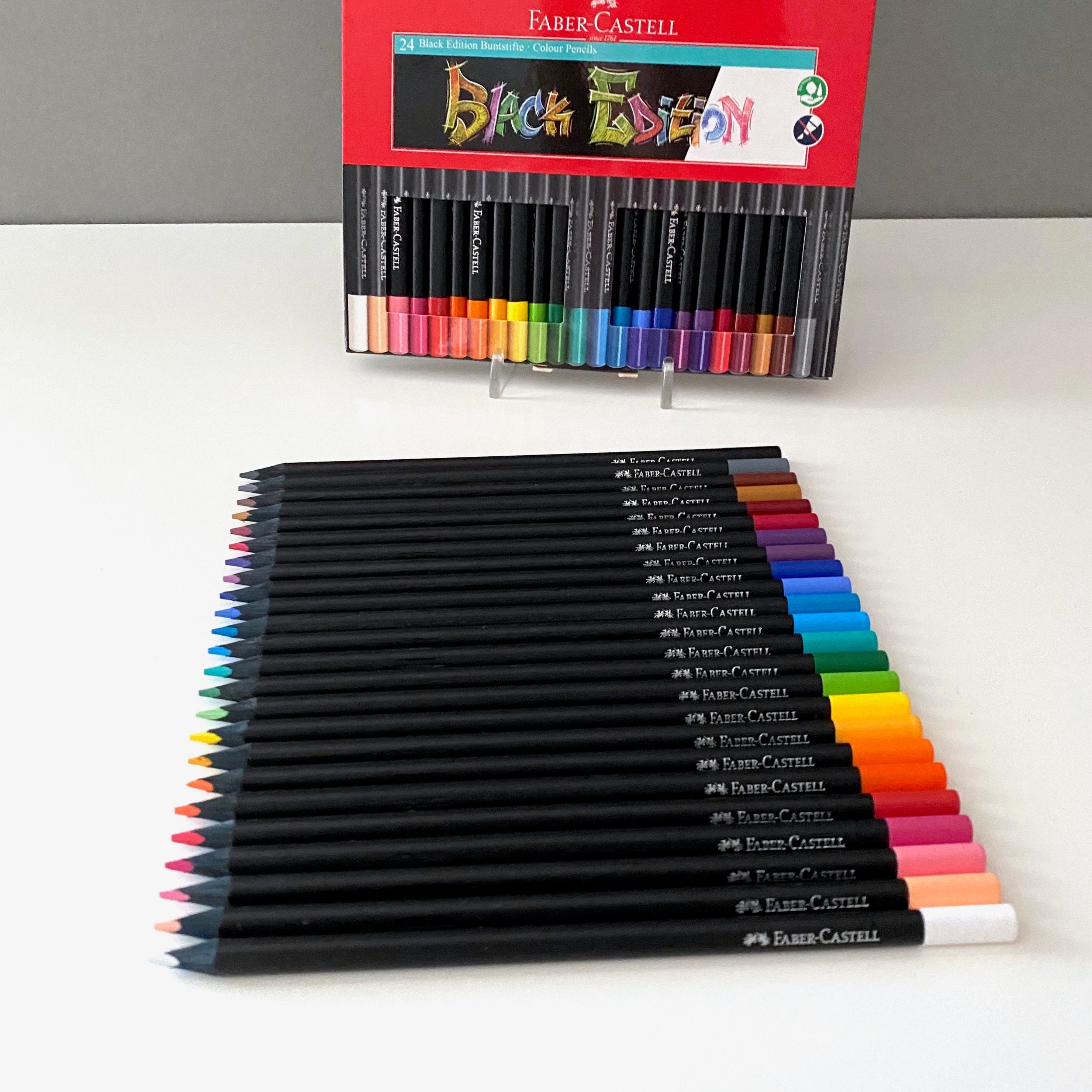Lot de 24 Crayons de Couleurs Black Edition - Mu…